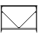 thumbnail of Mesa consola madera de ingeniería negra 102x22,5x75 cm