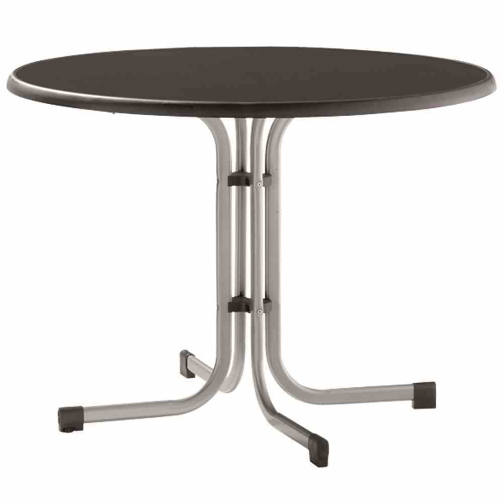 SIEGER 236/ Boulevard klaptafel, Ø 100cm, grafiet