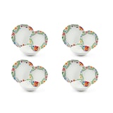 thumbnail of Juego de vajilla de porcelana multicolor Excelsa Fiesta de 12 piezas