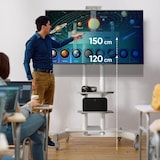 thumbnail of ONKRON Soporte TV con ruedas para pantallas de 40”-70" hasta 45,5 kg Soporte TV móvil Max VESA 600x400 Altura Ajustable TS1552-W Blanco