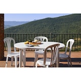 thumbnail of garbar OLOT Ovaler Tisch Outdoor 140x90 Weiß