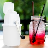 thumbnail of Relaxdays Eiscrusher, manuelle Eismühle, mit Handkurbel, Barzubehör, Crushed Ice für Cocktails, Longdrinks, weiß/schwarz