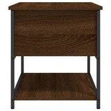 thumbnail of Décoshop26 - Banc banquette avec espace de rangement et étagère 70 x 42,5 x 47 cm bois d'ingénierie couleur chêne marron DEC024741