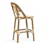 thumbnail of Barhocker ALMA - Gelb-weißes Flechtwerk