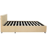 thumbnail of tectake Gestoffeerd bed met LED-strips & opbergruimte - beige, 180 x 200 cm - 405978