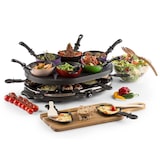 thumbnail of Woklette Tischgrill Raclette Wokset 1200 W 8 Personen Antihaft Schwarz