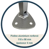 thumbnail of Tente pliante Barnum Aluminium 300x450cm - Gris + 3 murs offerts