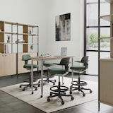 thumbnail of Sedia da lavoro / sedia da banco TOP WORK 40 Seduta in tessuto / schienale in tessuto verde hjh OFFICE