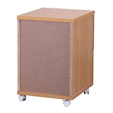 thumbnail of Moderner Büro Rollcontainer in Buche, 60 cm, mit 3 Schubladen, elegante Aluminiumgriffe, praktische Rollen für leichte Beweglichkeit | Kadima Design