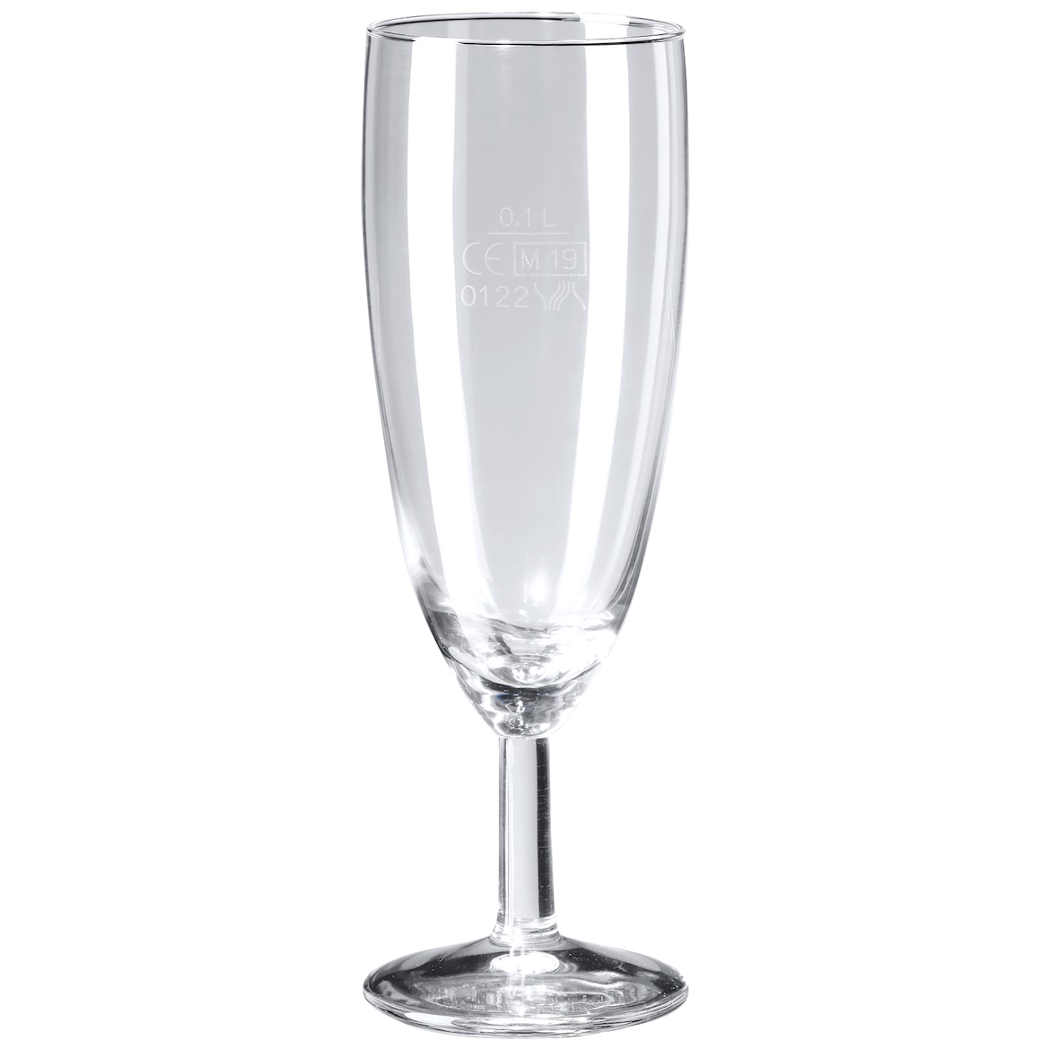 aro Sektglas, Glas, 15 cl, geeicht, 12 Stück