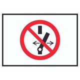 thumbnail of Schalten verboten Symbol Schild A2 Rückseite selbstklebend