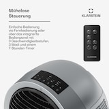 thumbnail of Whirlwind Luftkühler | 320 m³/h | 6 l | 30 m² | 2 Kühlpacks | 3 Modi | 60 W Silber