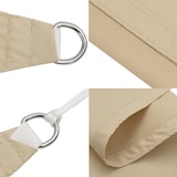 thumbnail of Toldo de vela rectangular tela Oxford beige 2,5x3 m