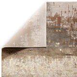 thumbnail of Teppich Hochglanz Metallic Abstrakt | 120x170cm, Florhöhe 8mm, Gesamthöhe 13mm | Gold, Champagner, Bronze | Pflegeleicht | Kadima Design