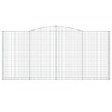 thumbnail of vidaXL Gabionen mit Hochbogen 3 Stk. 400x30x180/200cm Verzinktes Eisen