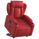 thumbnail of vidaXL Massagesessel mit Aufstehhilfe Rot Kunstleder