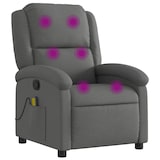 thumbnail of vidaXL Massagesessel Dunkelgrau Stoff
