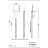 thumbnail of CleanSV Desinfektionssäule Desinfektionsständer aus Edelstahl mit Desinfektionsspender, Hinweistafel, Tropfschale