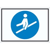thumbnail of Handlauf benutzen Symbol Aufkleber A3 (297x420mm)