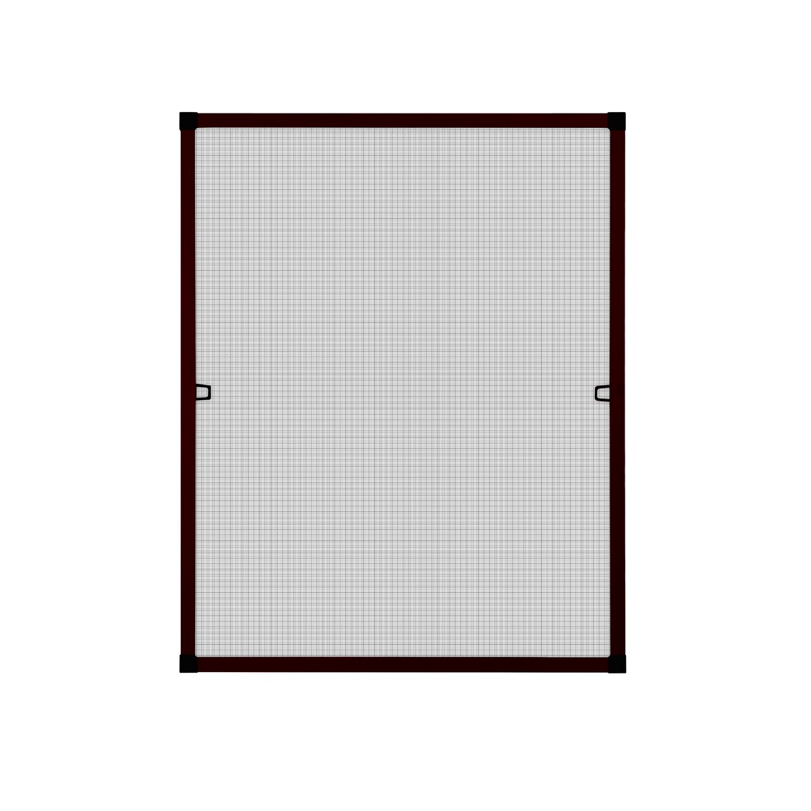 Fliegengitter Insektenschutz Fenster Alu Rahmen Bausatz 80 x 100 cm braun auf Maß