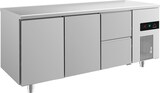 thumbnail of Gastro Edelstahl Kühltisch 2 Türen 2 Schubladen 1865x700x850mm -2/+8°C  474L