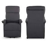 thumbnail of Fernsehsessel mit Aufstehhilfe, Relaxsessel mit Liegefunktion, elektrisch verstellbar, bequeme Polsterung, Webstoff, Dunkelgrau, Raburg Ida