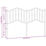 thumbnail of vidaXL Kopfteil Metall Weiß 140 cm