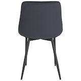 thumbnail of Silla de comedor Victoria con funda de terciopelo Negro