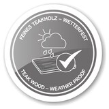 thumbnail of Tablett Osgard (61x44 cm) Teakholz, Edelstahlgriffe, rechteckig, Holztablett, Serviertablett