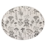 thumbnail of BERGNER - Plato de Servir Ovalado en Gres 30,5x24 cm - Flower