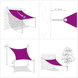 thumbnail of Toldo de vela crema HDPE 160 g/m² 5x8 m