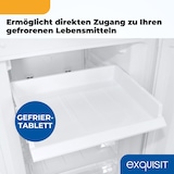 thumbnail of Exquisit Kühl-Gefrierkombination, Kühlschrank mit Gefrierfach, 247 Liter, Schnellgefrieren, 4 Ablagen, KGC5250-85-NF-040D weiss