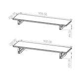 thumbnail of VALUE monitor-/laptopstandaard, in hoogte verstelbaar, extra breed