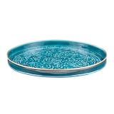 thumbnail of Set de 2 plateaux ronds Tosca bleu -  Rond Métal Table Passion 41.00x41.00 cm