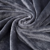 thumbnail of WellHome - Coperta in pile di corallo da 250 GSM, 100% poliestere, colore antracite