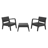 thumbnail of SHAF - Conjunto de cadeiras e mesa em grafite Miami