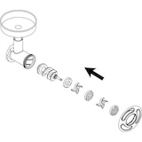 thumbnail of KBS Vleesmolen 300 kg met Unger Systeem Plug-in 230V 1,1 kW RVS