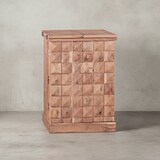 thumbnail of Hausbar Akazie Massivholz 65x91x50 cm Weinbar ausklappbar, Kleine Bar modern, Barschrank mit Türen, Spirituosenschrank mit Aufbewahrung für Flaschen