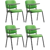 thumbnail of Lot de 4 Chaises Ken en similicuir avec tablette rabattable Vert