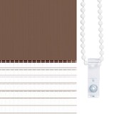 thumbnail of vidaXL Doppelrollo Braun 115x200 cm Stoffbreite 110,9 cm Polyester