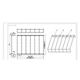 thumbnail of METRO Professional Estante GSF2001, hierro, 54 x 38 x 4,5 cm, negro, 2 unidades