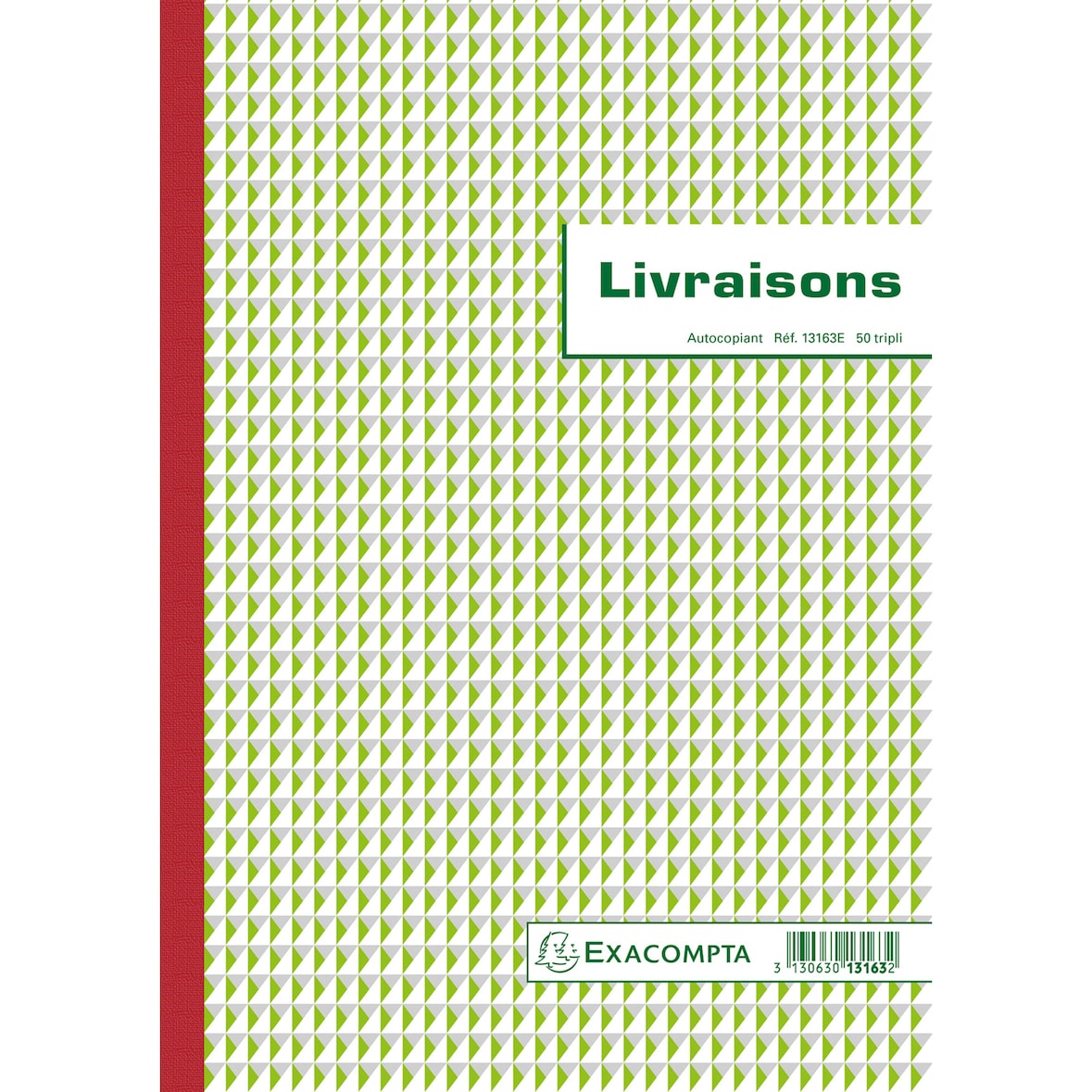Exacompta - Réf. 13163E - Paquet de 5 Manifolds Livraisons 29,7x21cm 50 feuillets tripli autocopiants
