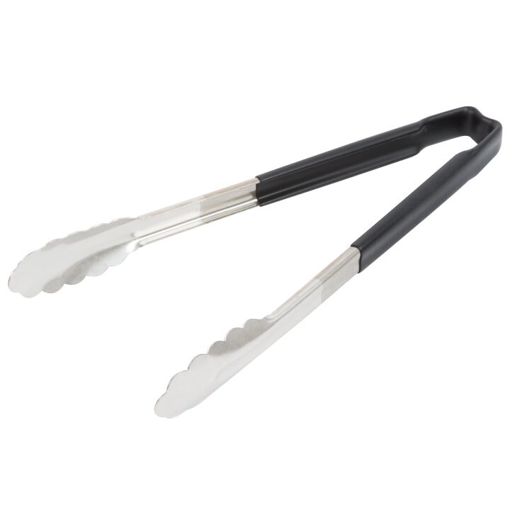 Servierzange aus Edelstahl schwarz 31cm (V-4781220 )