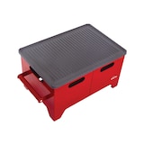 thumbnail of Churrasqueira a etanol 1,2L em aço preto e chapa de ferro