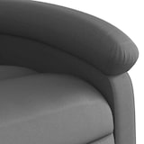 thumbnail of vidaXL Massagesessel Grau Echtleder