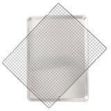 thumbnail of Nordic Ware – Backblech aus Aluminium mit glattem Boden und Antihaft-Gitter, Größe: Big Sheet – Farbe: Silber