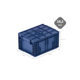 thumbnail of PROREGAL 10x VDA KLT Kleinladungsträger mit Verbundboden & Auflagedeckel | HxBxT 21,3x30x40cm | 16,2 Liter | KLT