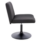 thumbnail of SVITA EMILY Loungesessel Relaxsessel höhenverstellbar mit Rückenlehne Leinen-Optik Schwarz