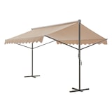 thumbnail of Helloshop26 - Toldo autoportante de doble vertiente 400 x 300 x 260 cm arena 03_0008295