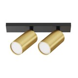 thumbnail of Maytoni Moderne Deckenlampe GU10 LED 10W Schwarz Mattgold Aluminium IP20 Schutz